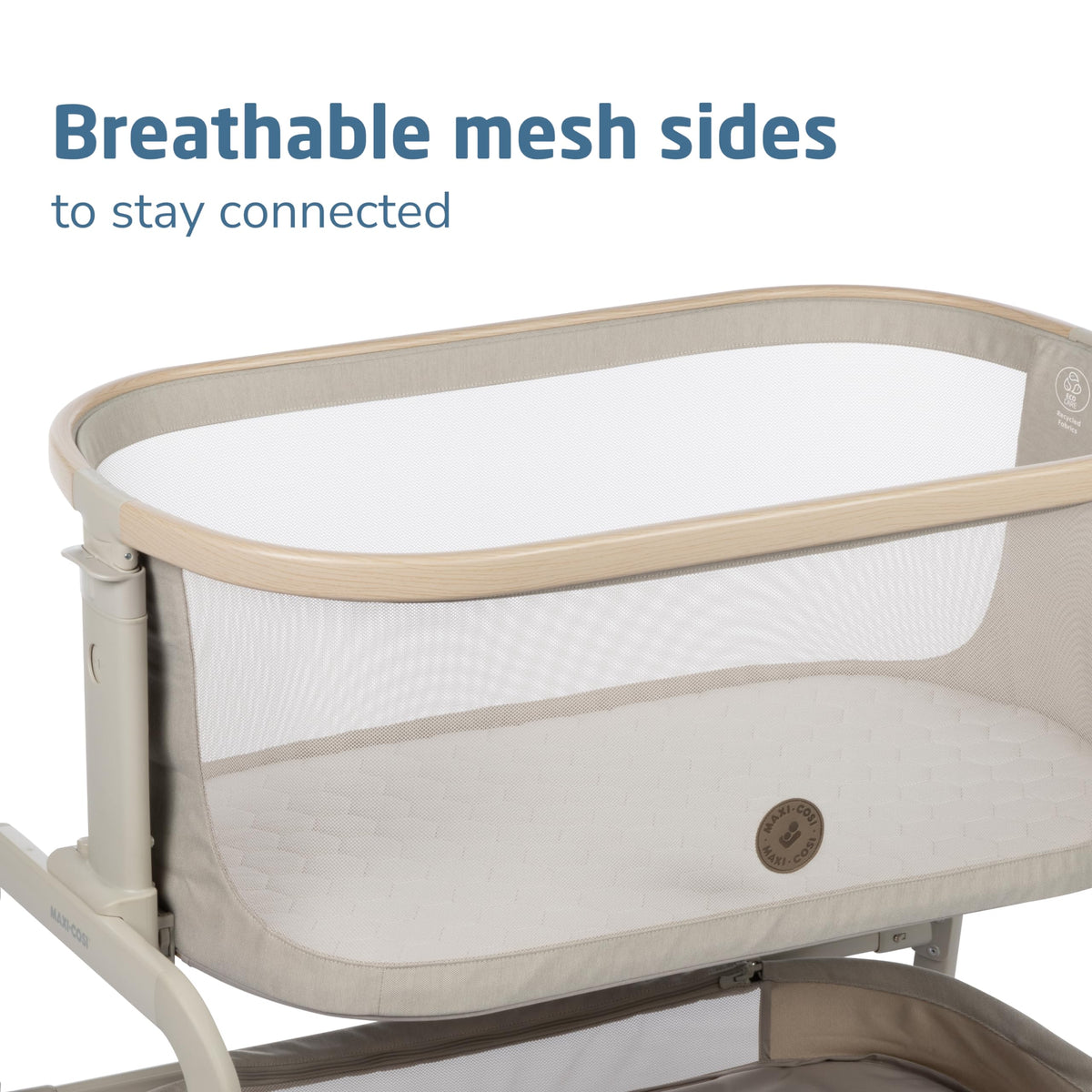 Baby Bassinet Bedside Sleeper with Storage Basket H708937