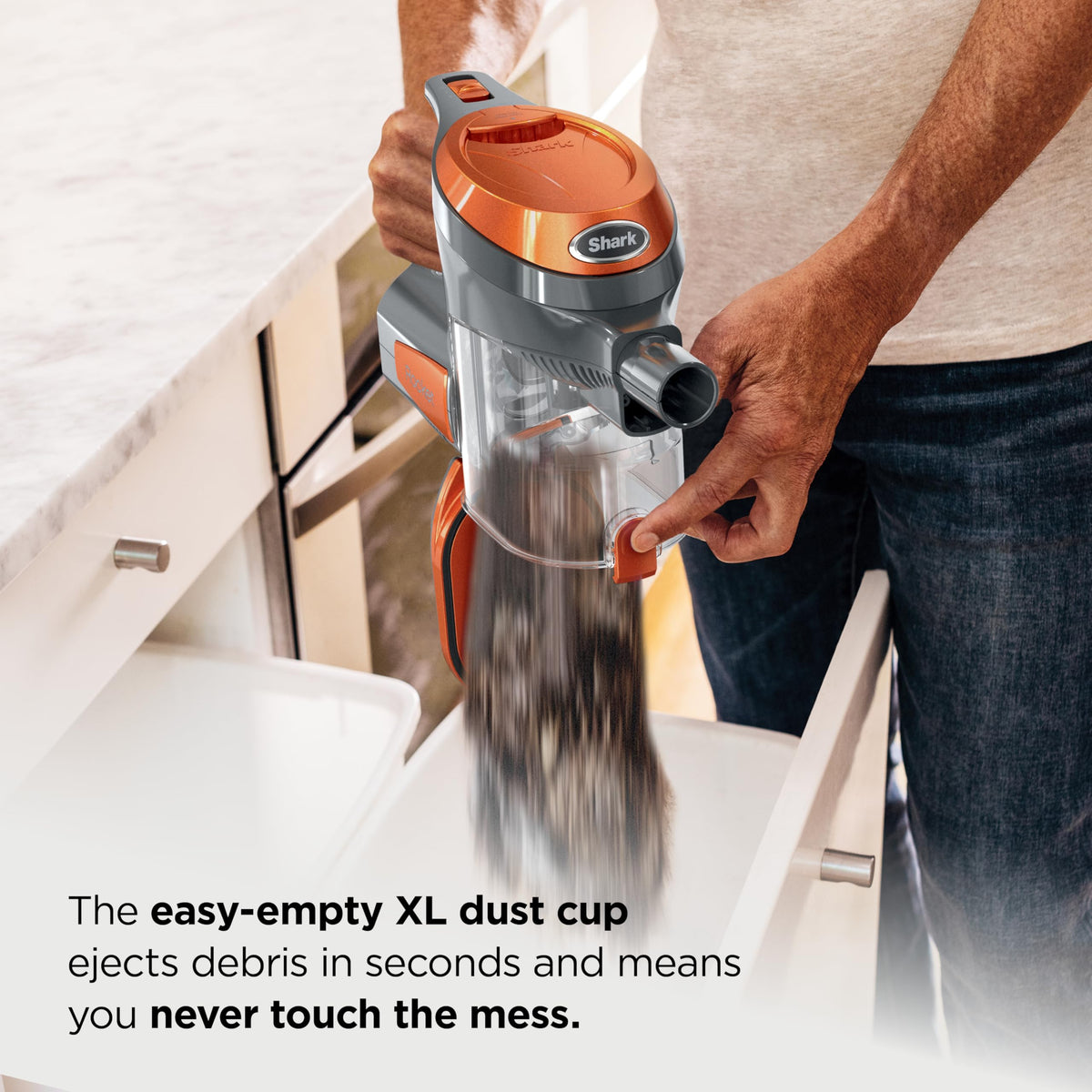 Corded Stick Vacuum with Crevice Tool, Pet Multi-Tool & Precision Duster, Orange W3423