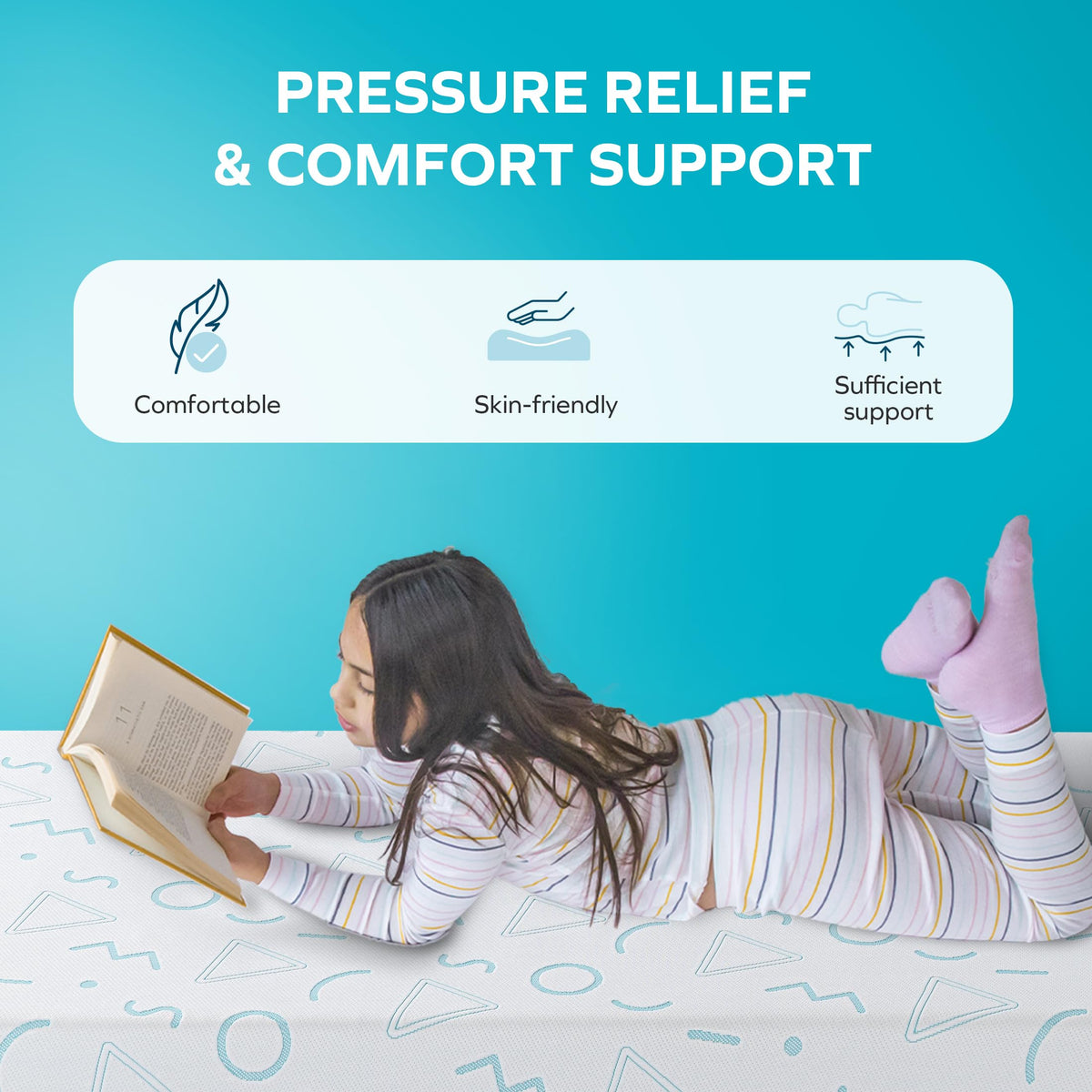 5 Inch Twin Size Memory Foam Mattress B238