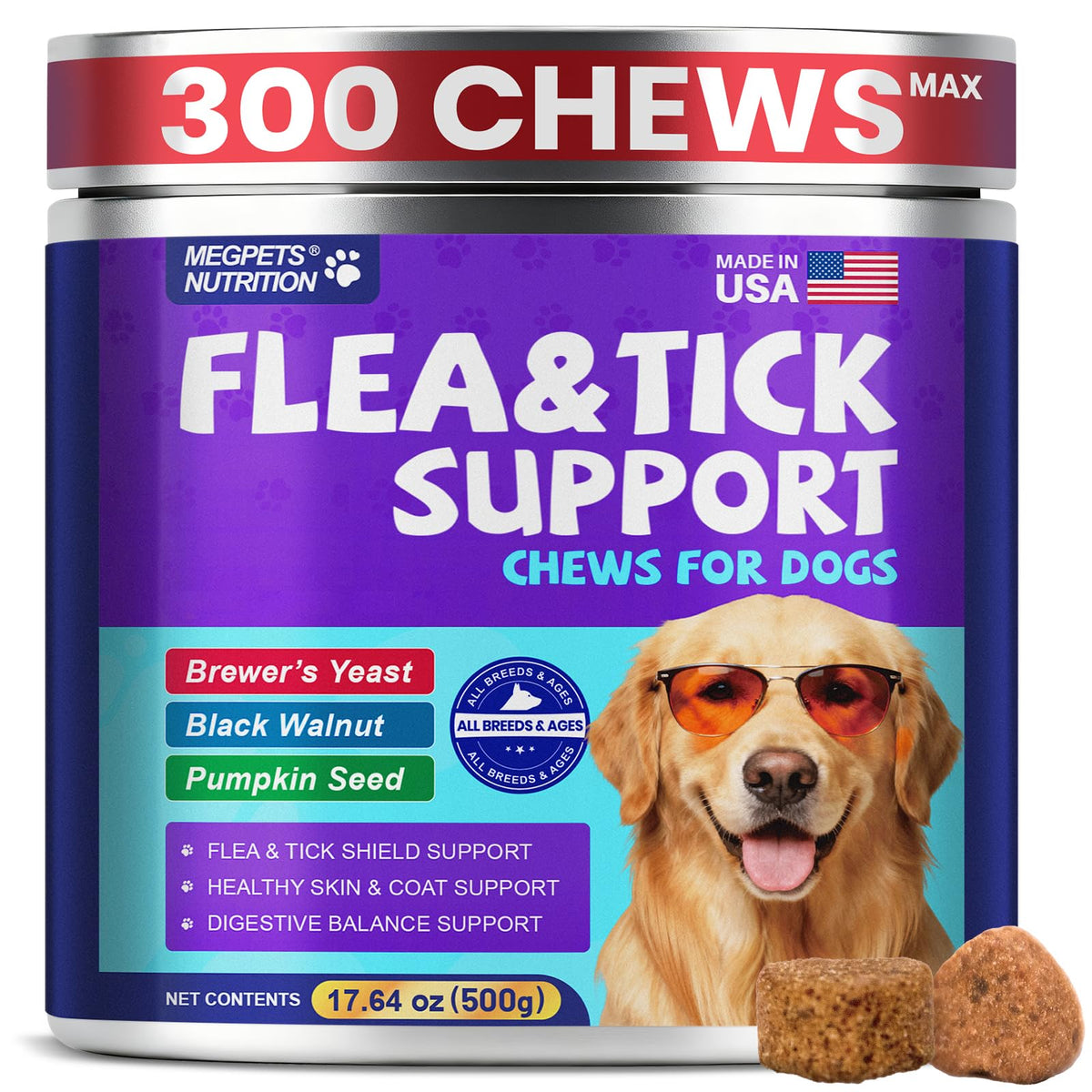 Chicken Flavor Soft Chews for Dogs W8074