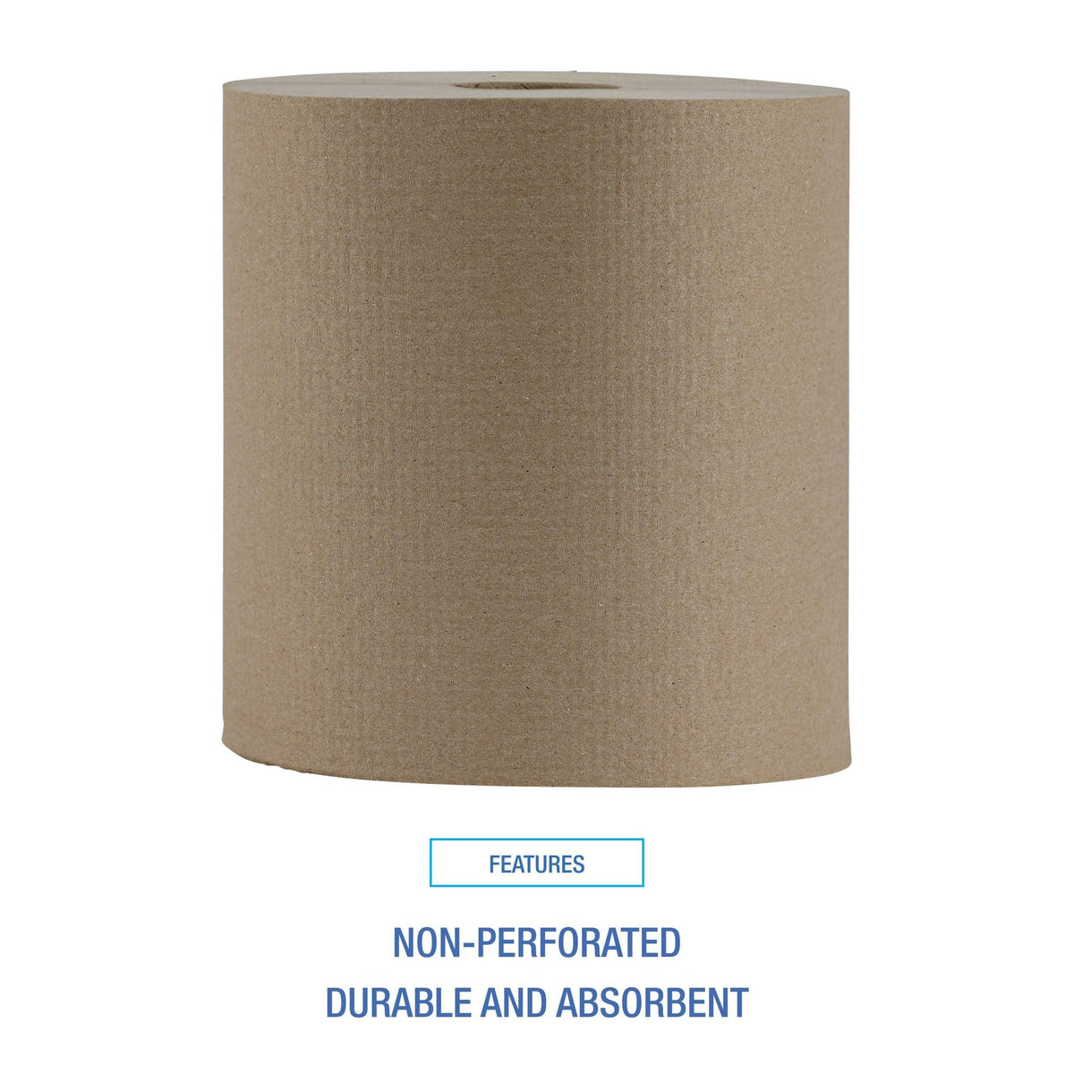 Hardwound Paper Towels, 6 Rolls, 1-Ply, 8" x 800 ft, Natural S28217