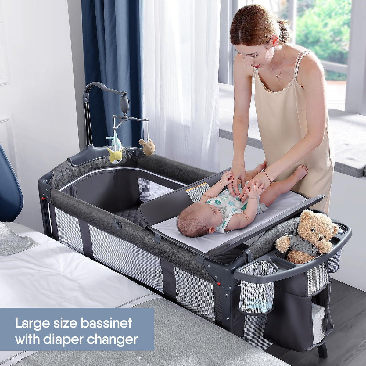 Baby Bassinet Bedside Crib I129