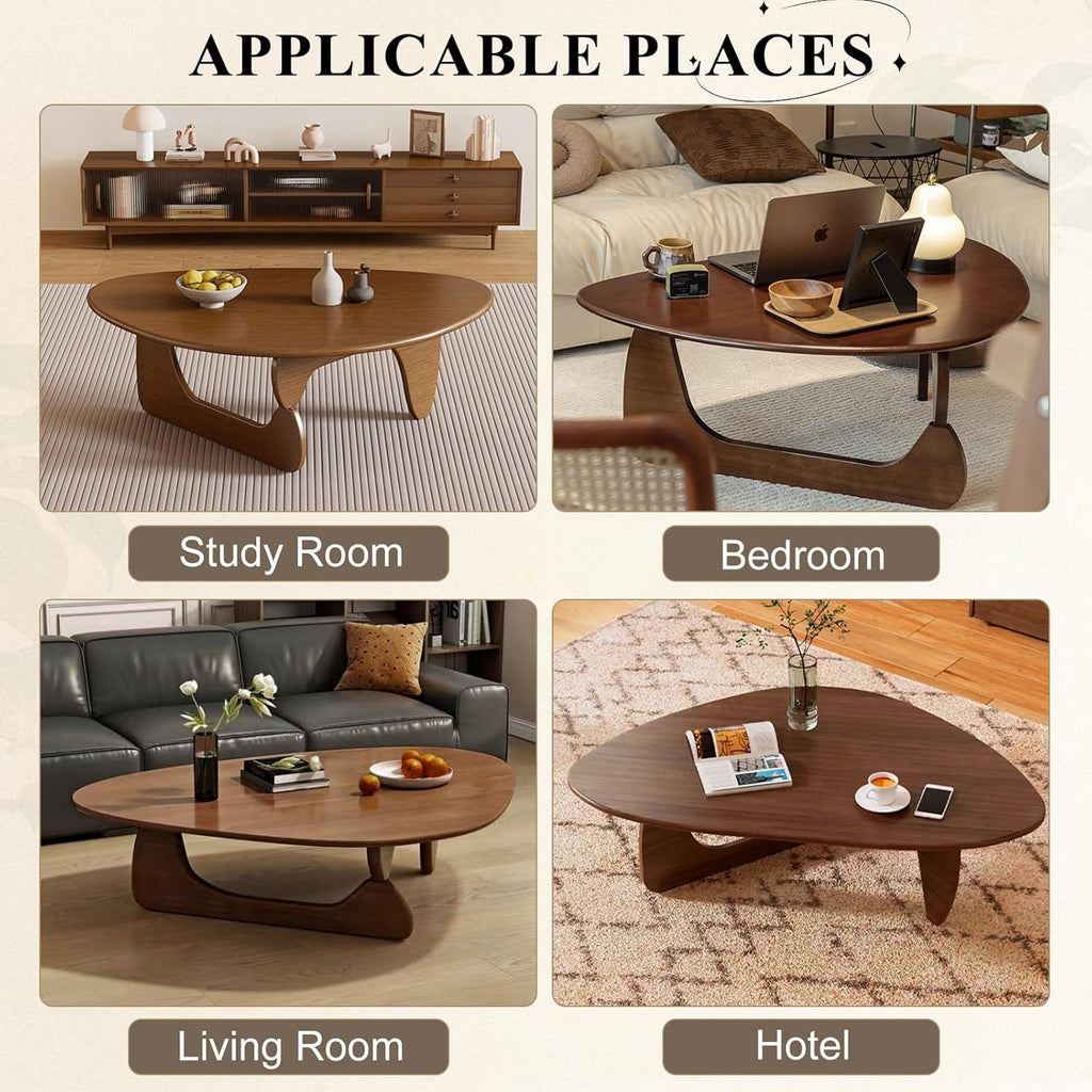 Solid Wood Oval Coffee Table 35"Lx24"Wx16"H D201