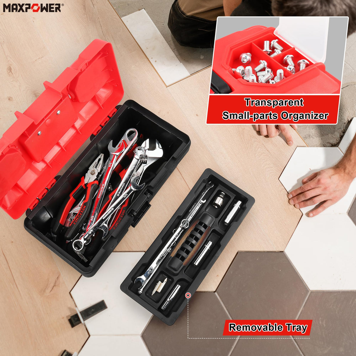 Small Plastic Tool Box with Handle S655911