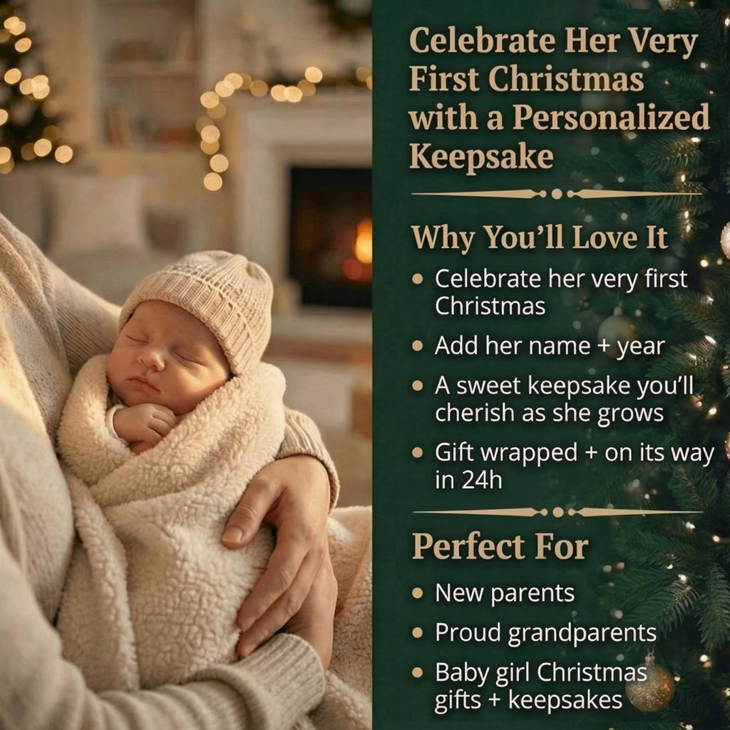 Baby's First Christmas Ornament 2026 D11729
