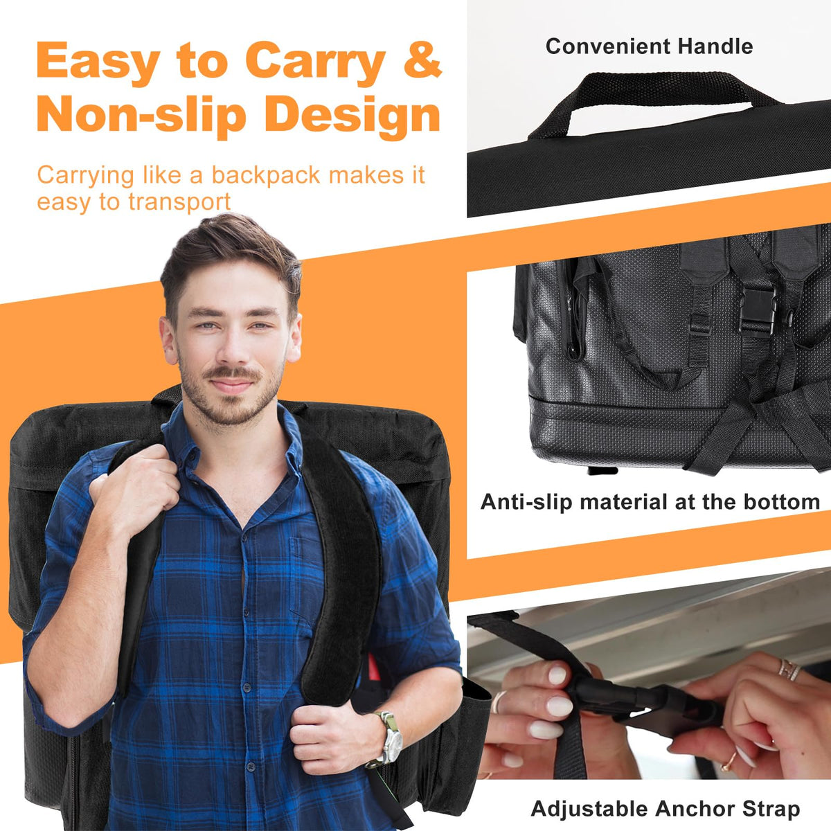 Folding Stadium Seat with Back Support and Armrests J24781