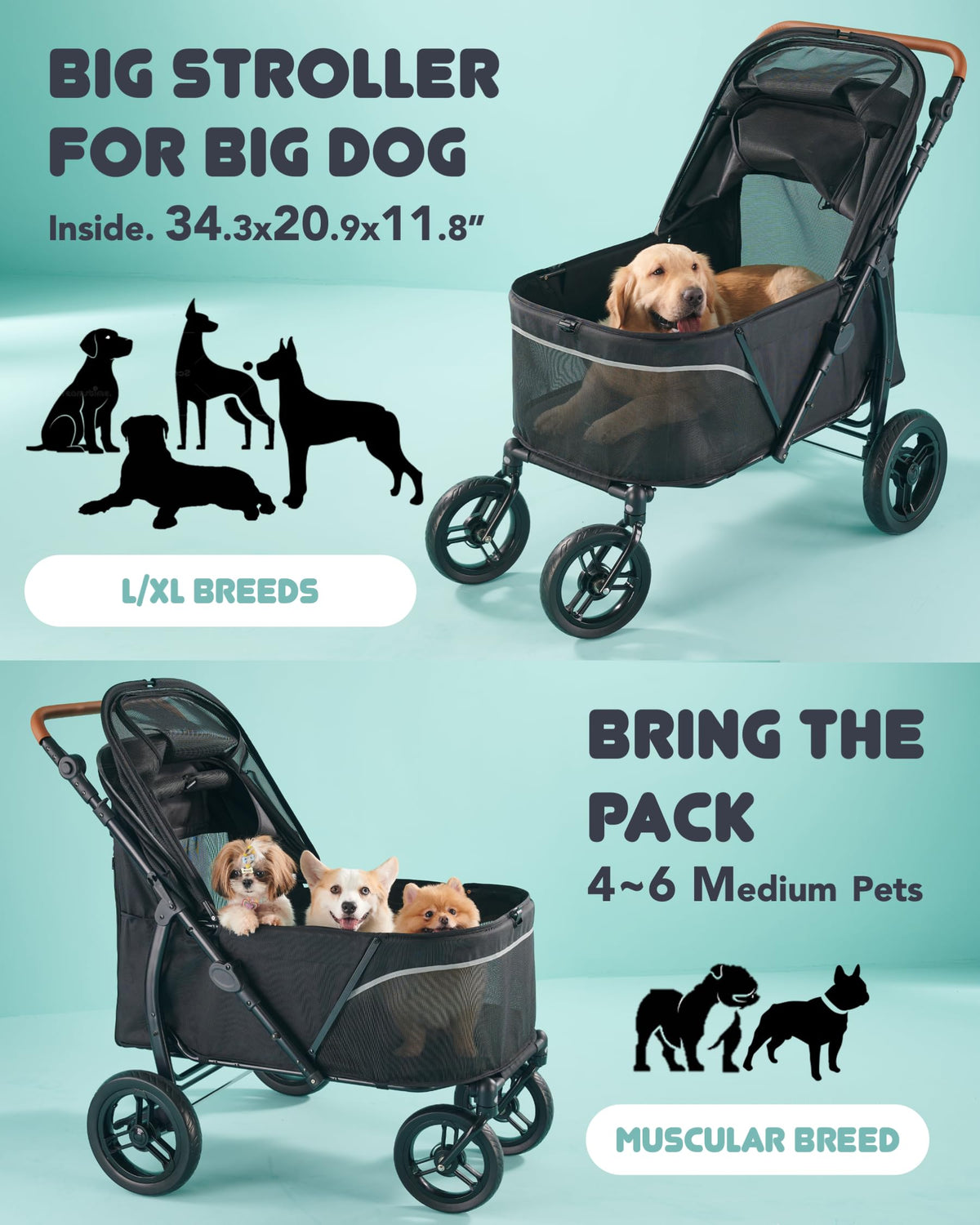 Large Pet Stroller A215629