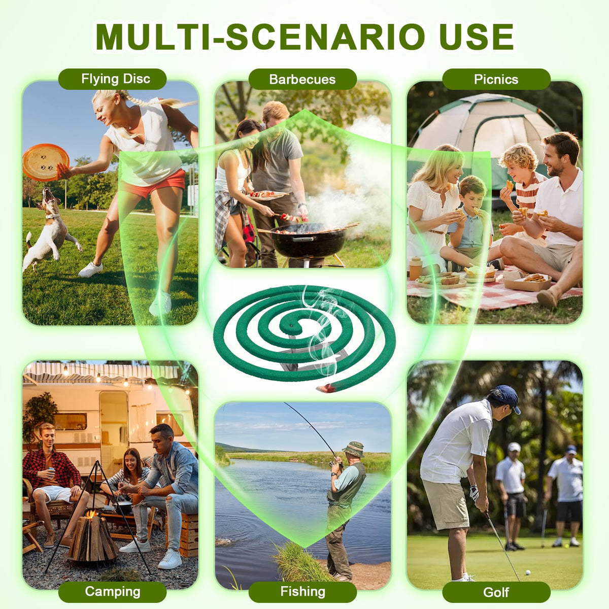 Citronella Mosquito Repellent Coils Outdoor 40 Count N29562