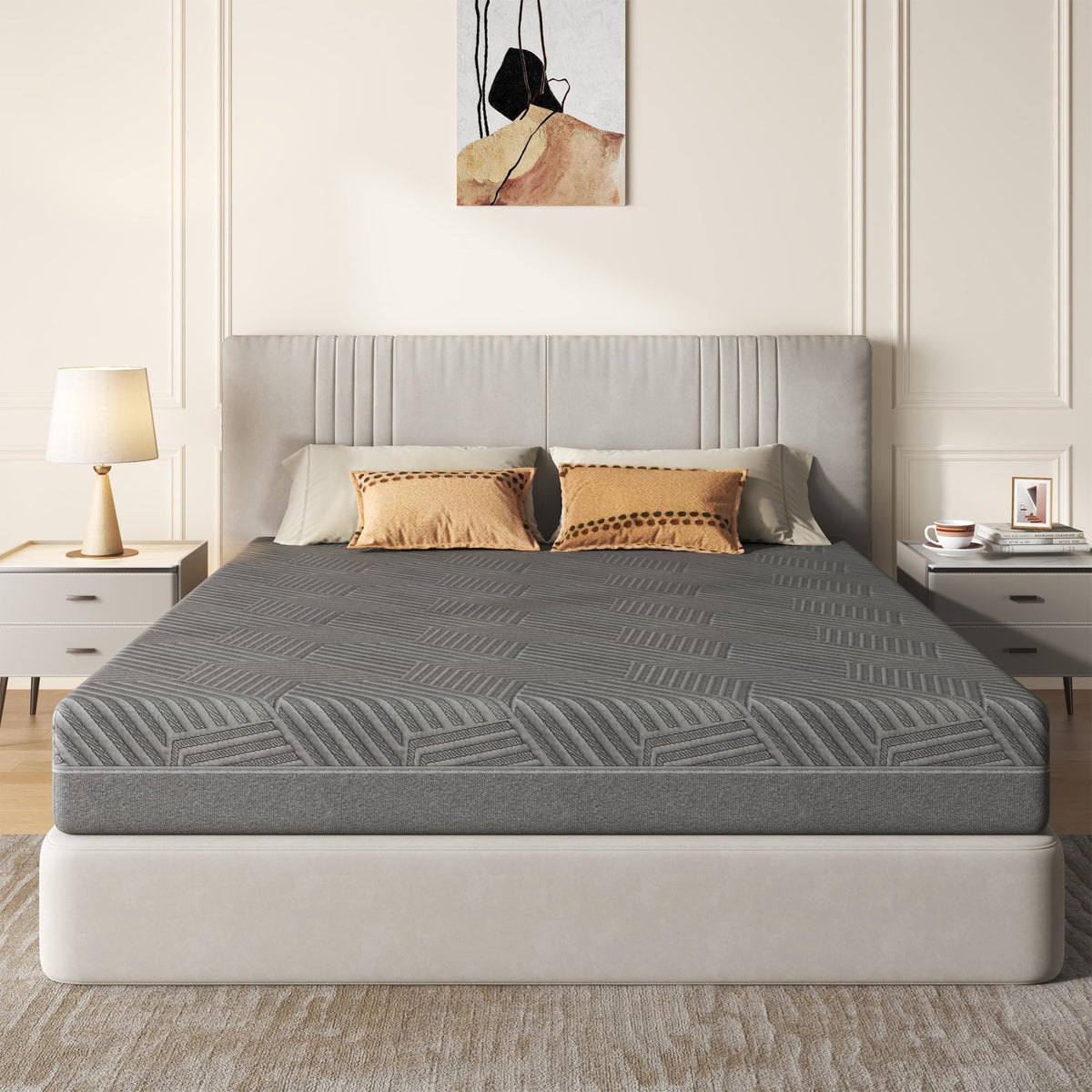 5 inch Bamboo Charcoal Gel Memory Foam Full Size Mattress H2224