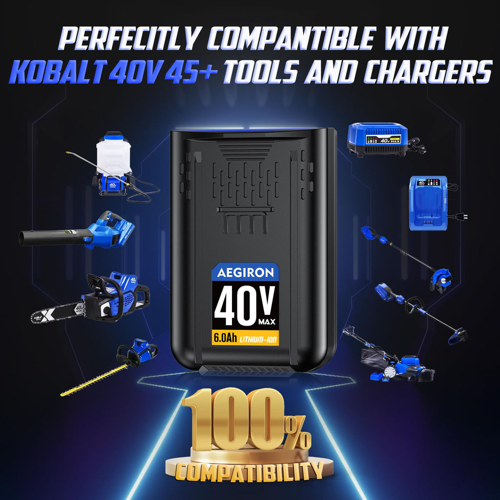 40V 6.0Ah Lithium-lon Replacement Battery Q339