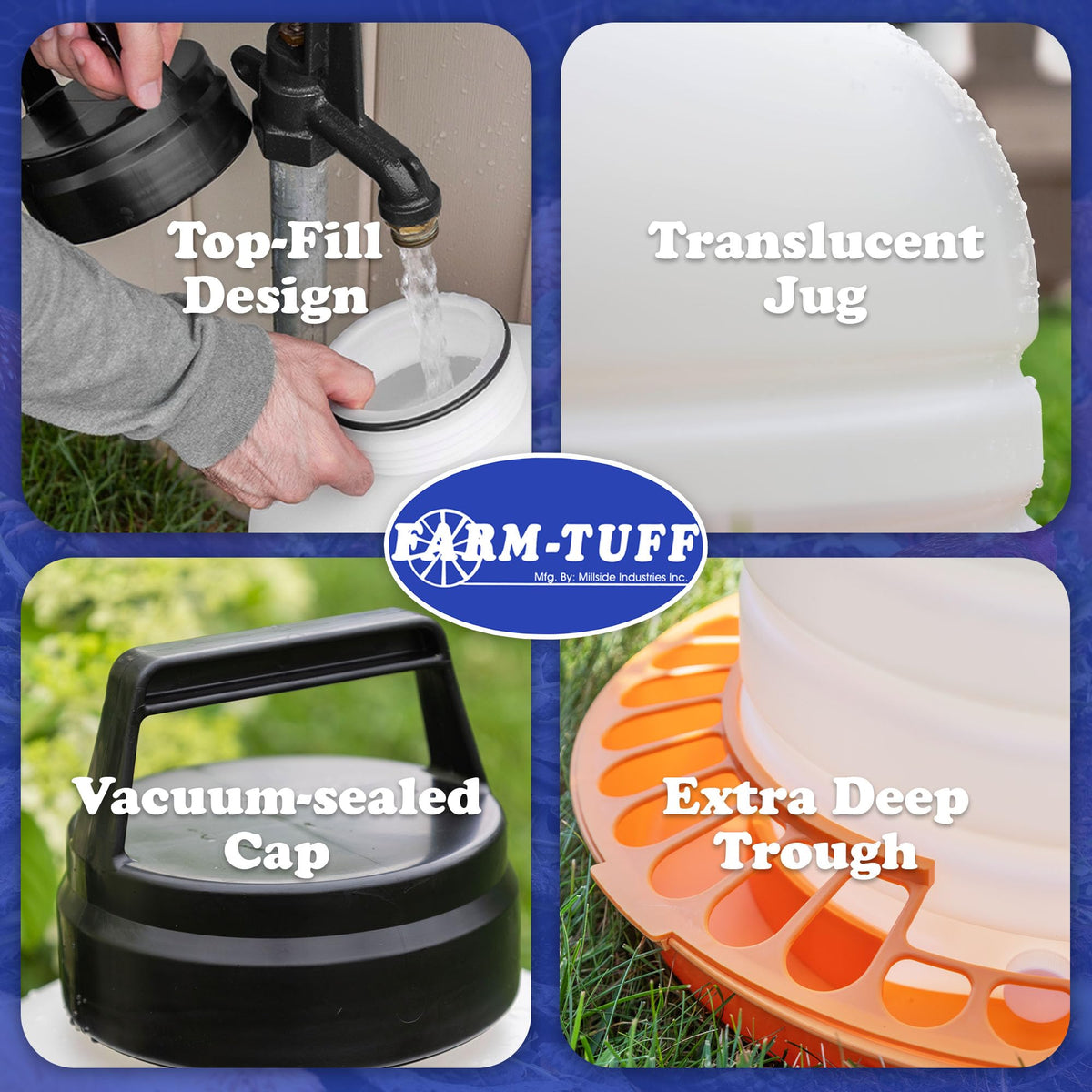 3 Gallon BPA-Free Plastic Poultry Waterer O208