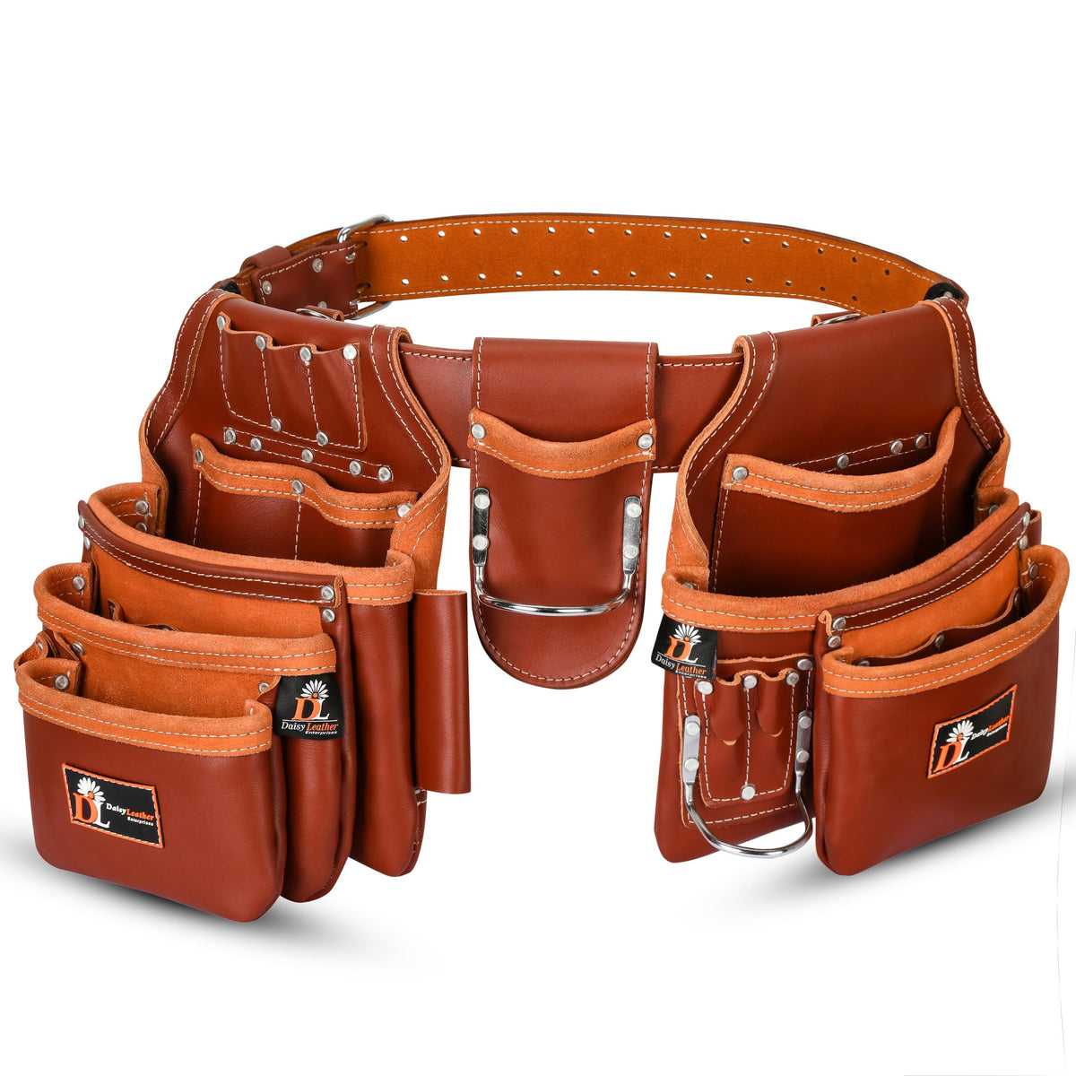 Leather Tool Belt 28 Pockets 2.5-inch Padded V223