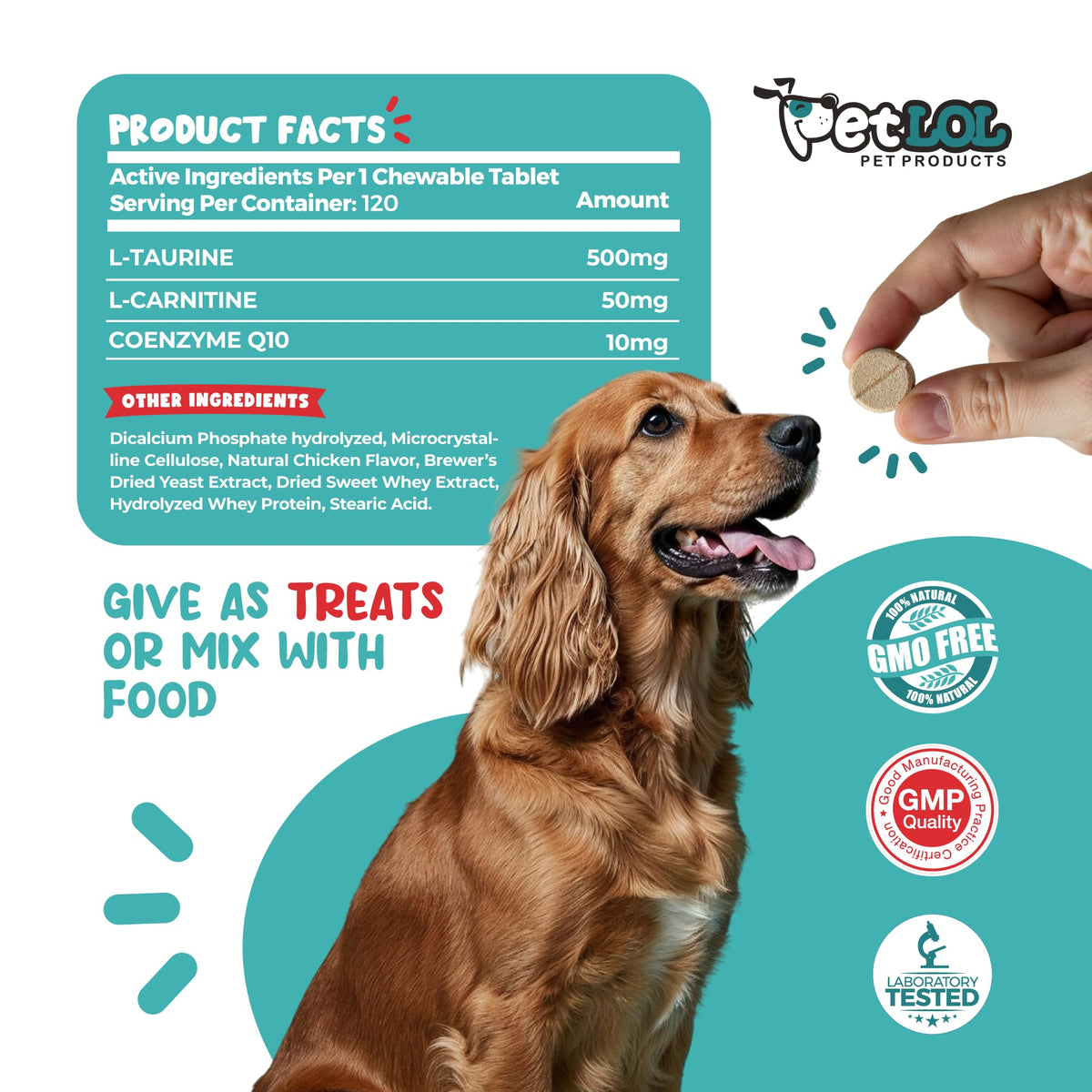 Taurine 500 mg for Dogs T1205