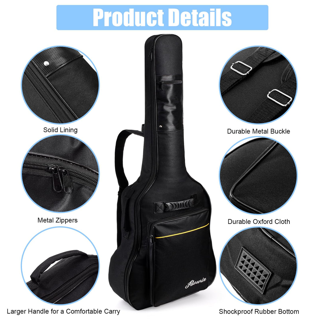 41 Inches Acoustic Guitar Bag Black A861