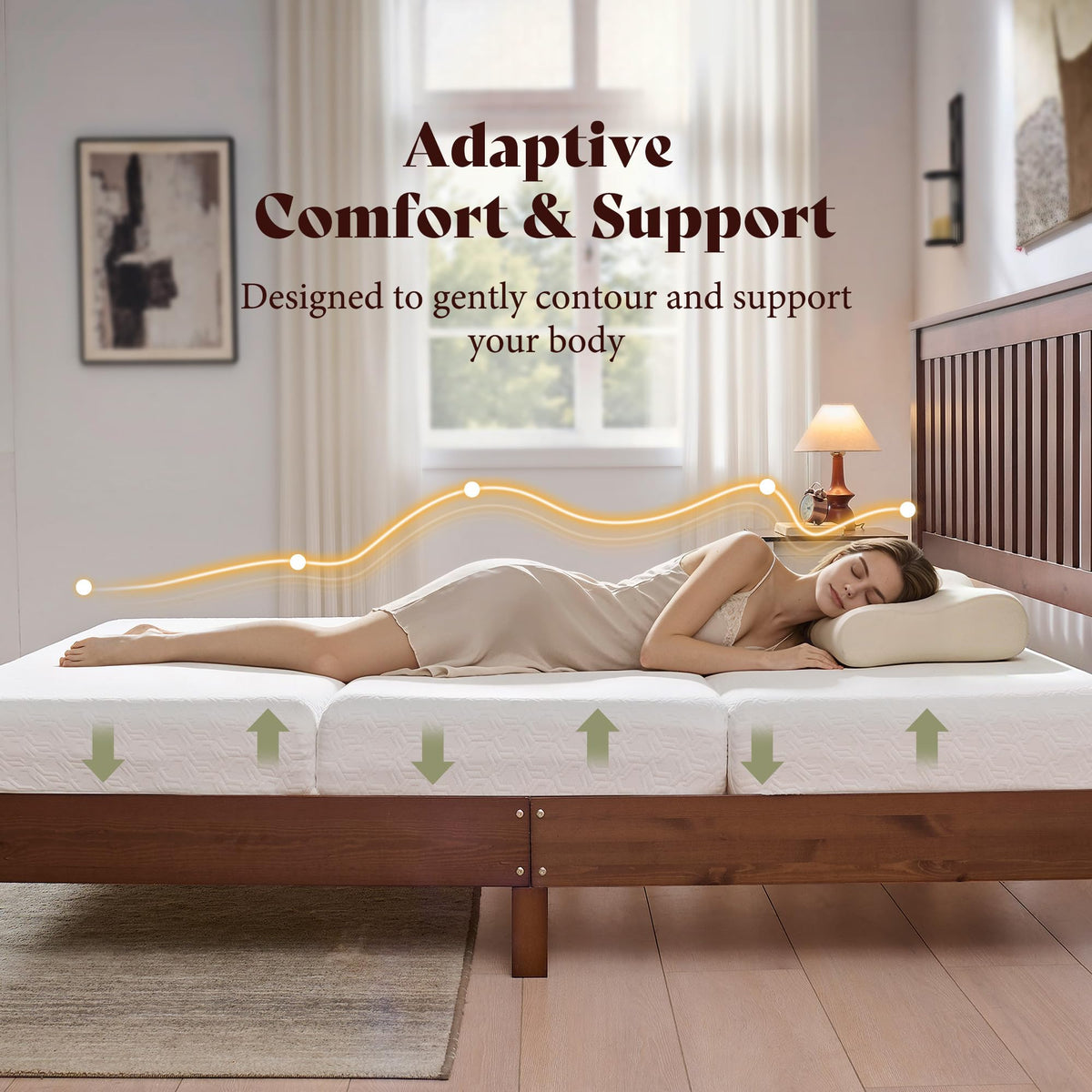 Queen Tri-Fold Memory Foam Mattress W641174