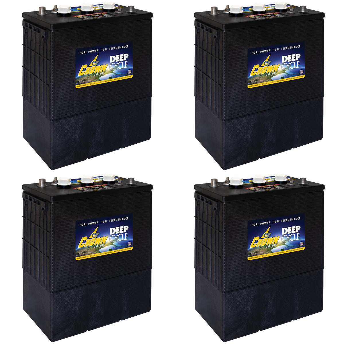 6V 430Ah Flooded Lead Acid Deep Cycle Battery Pack of 4 K4172