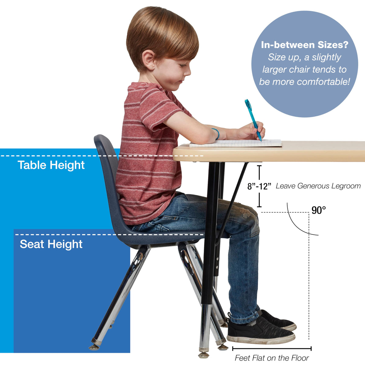 18" Light Gray School Stack Chair K7389