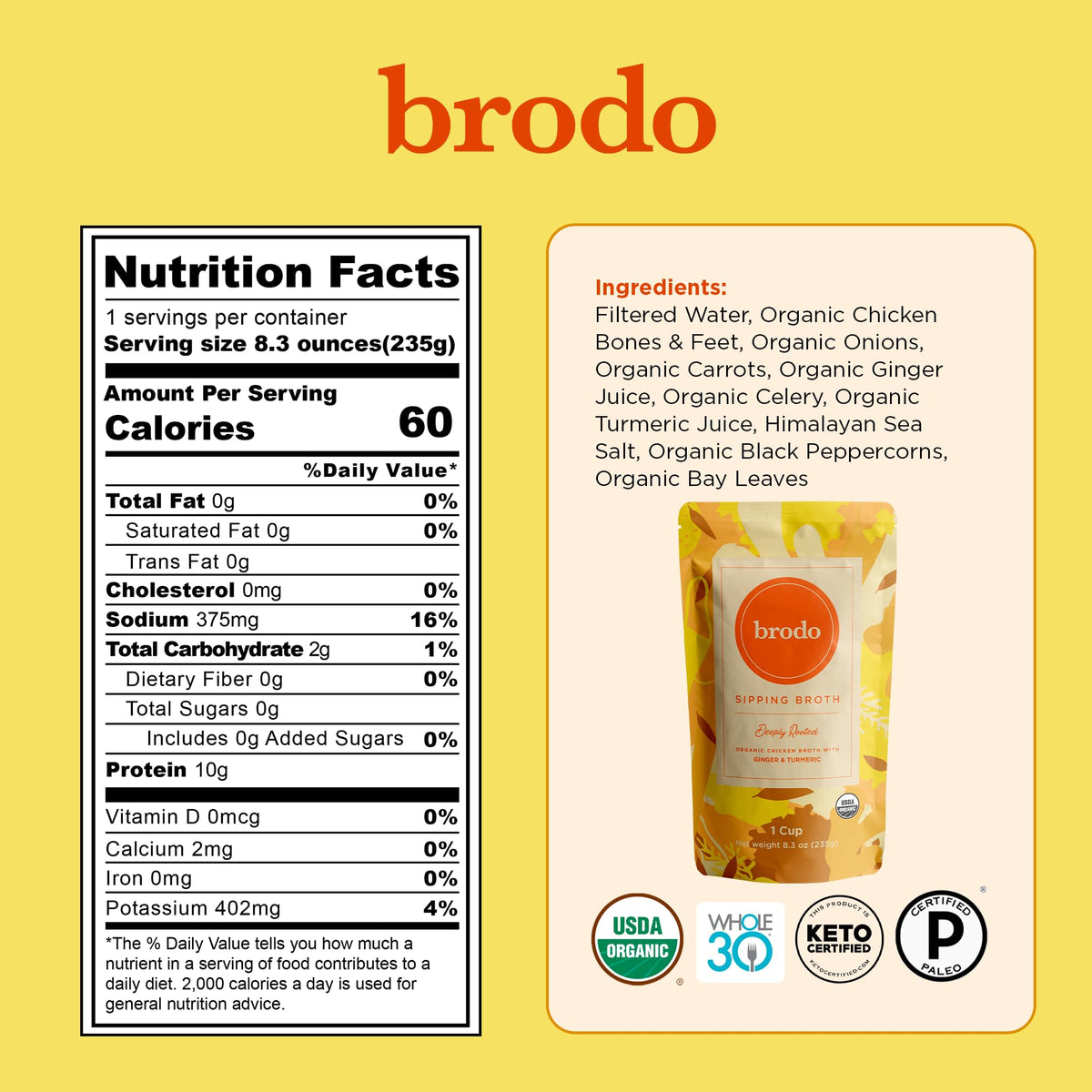 Bone Broth Single-Serve and 25 oz Classic Packs C5497
