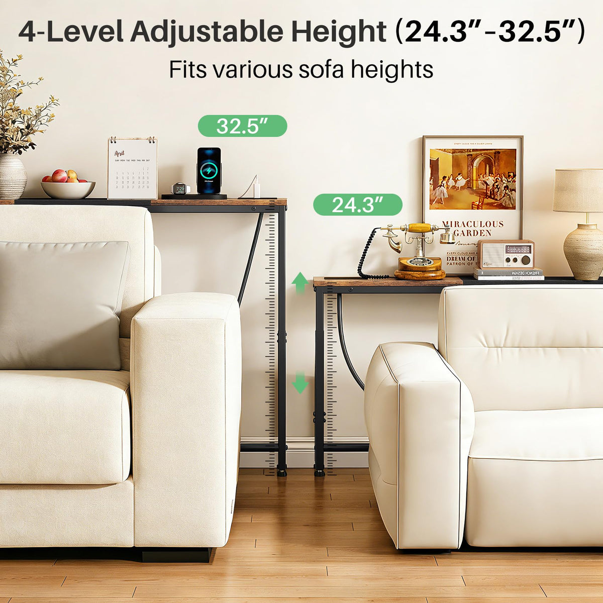 Narrow Console Table with Power Outlet H885619