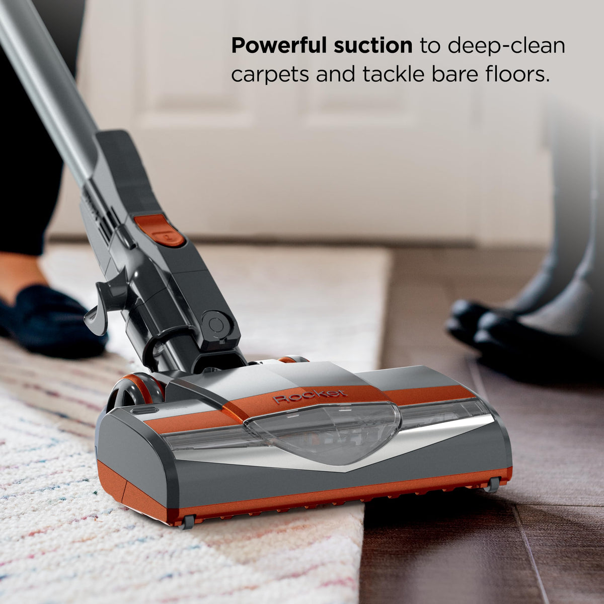 Corded Stick Vacuum with Crevice Tool, Pet Multi-Tool & Precision Duster, Orange W3423