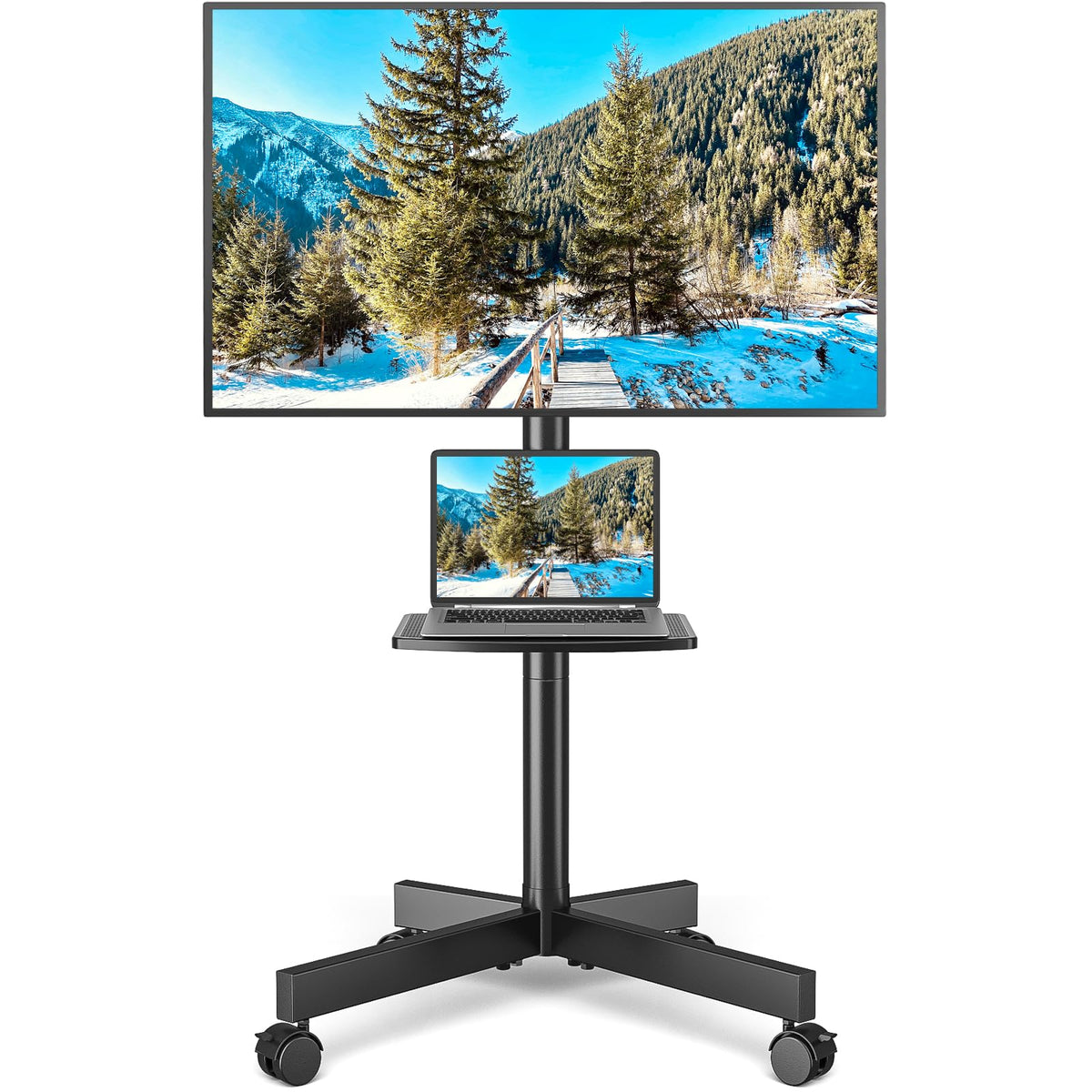 Rolling TV Stand with Shelf for 23-65 inch TVs O31413
