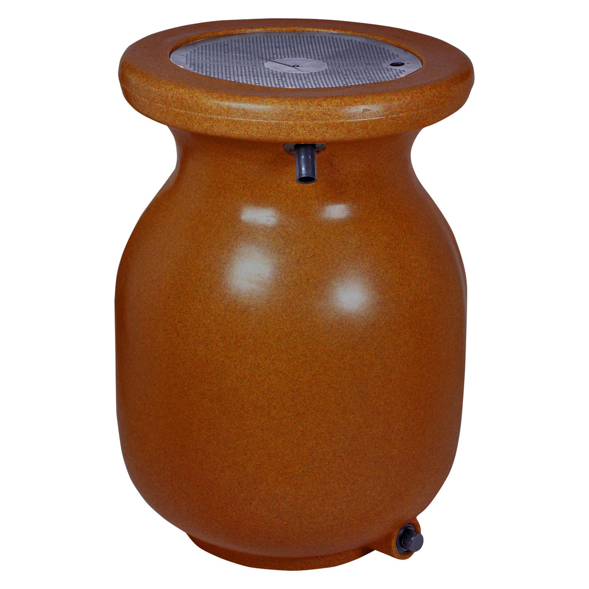 Beige 50 gal Stone-Look Rain Barrel with Brass Spigot G13207
