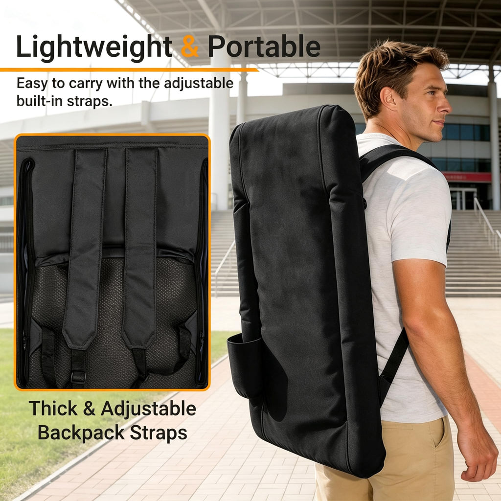 21" 25" Wide Padded Stadium Seat Chair with Back Support and Arms U64948