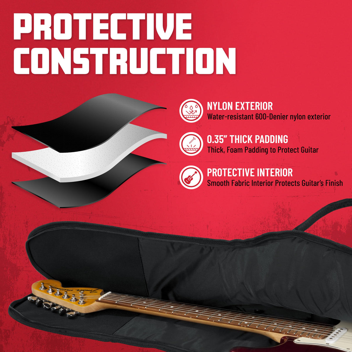 Foam Padded Electric Guitar Gig Bag T87064