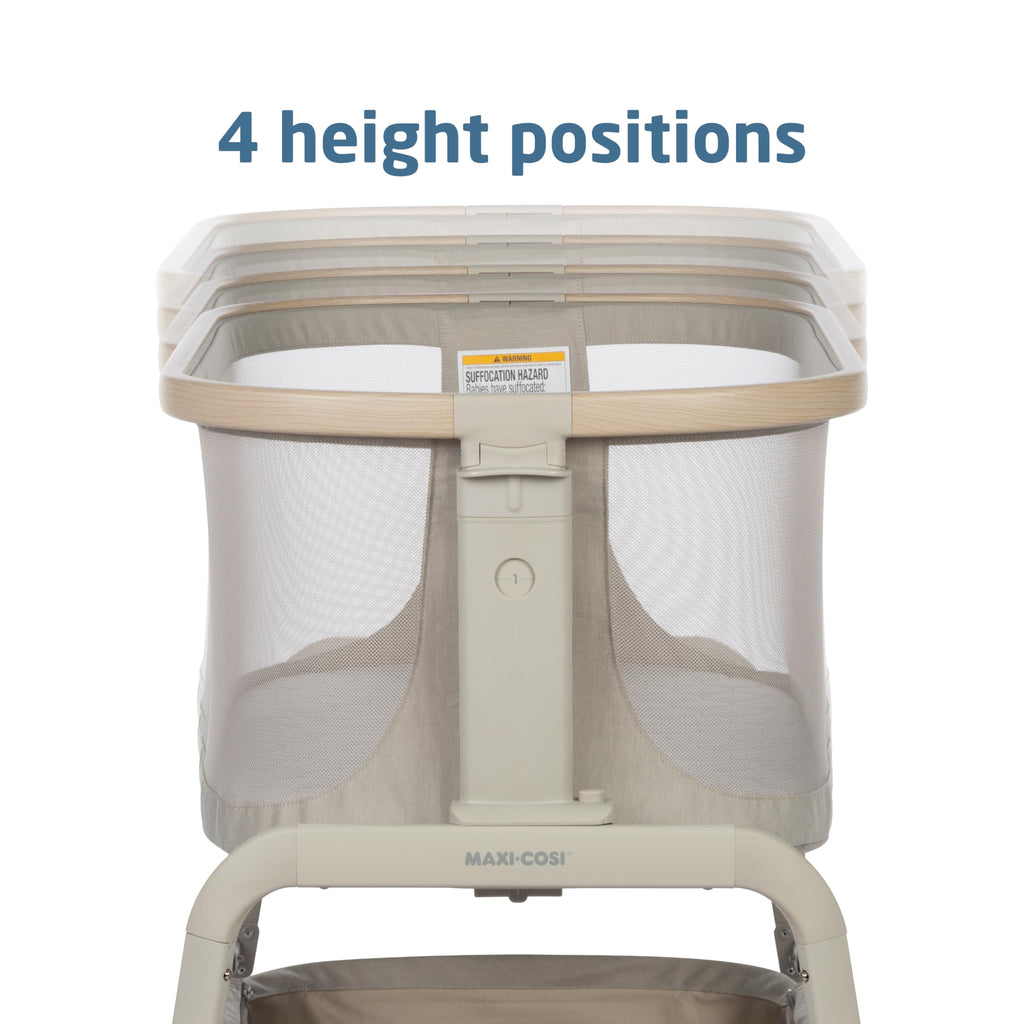 Baby Bassinet Bedside Sleeper with Storage Basket H708937