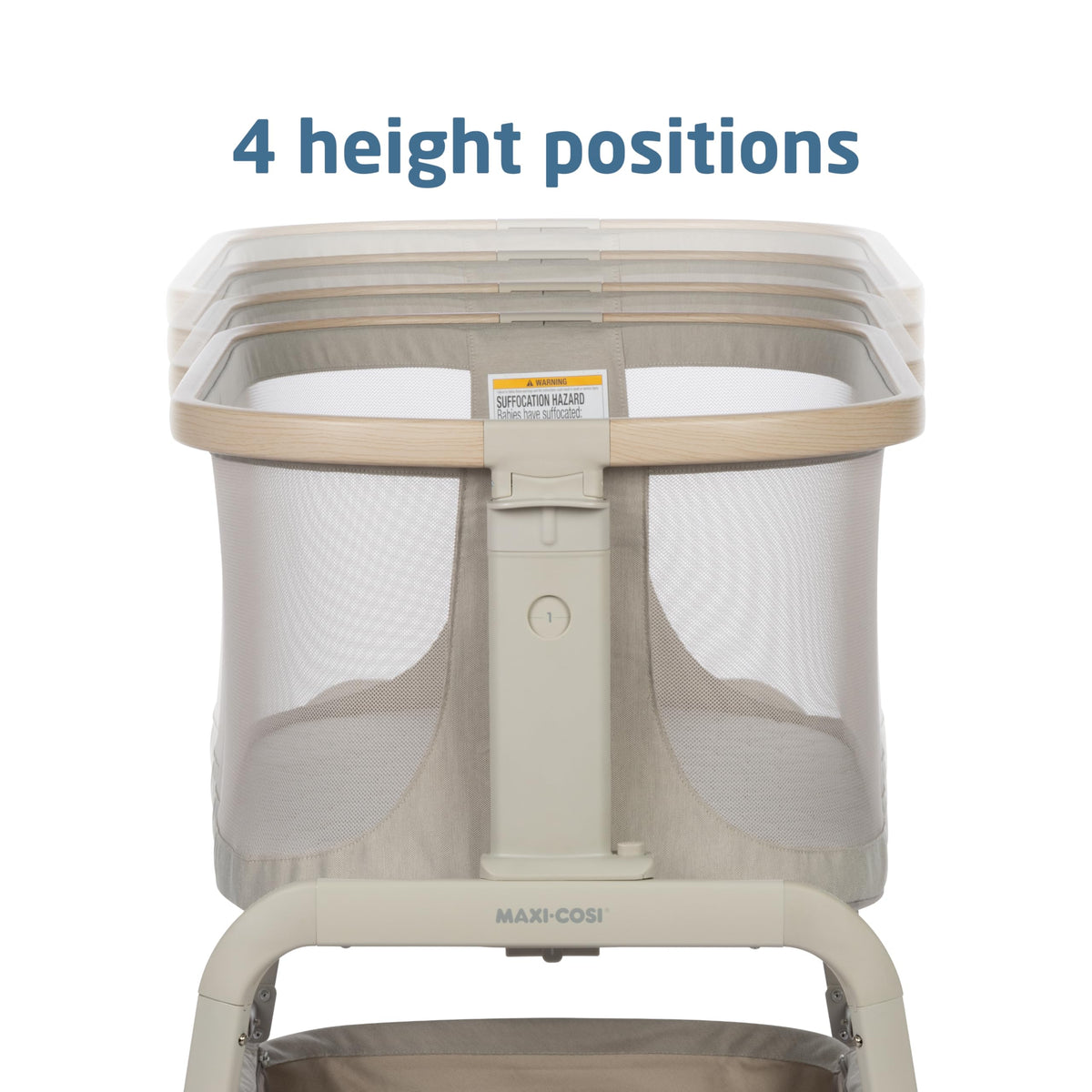 Baby Bassinet Bedside Sleeper with Storage Basket H708937