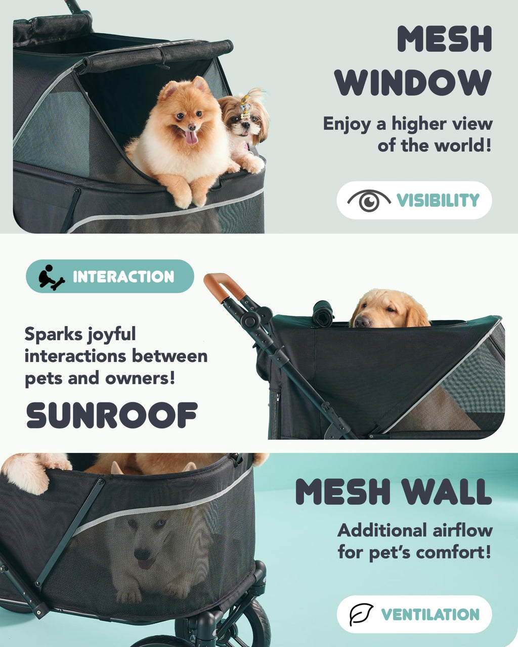 Large Pet Stroller A215629