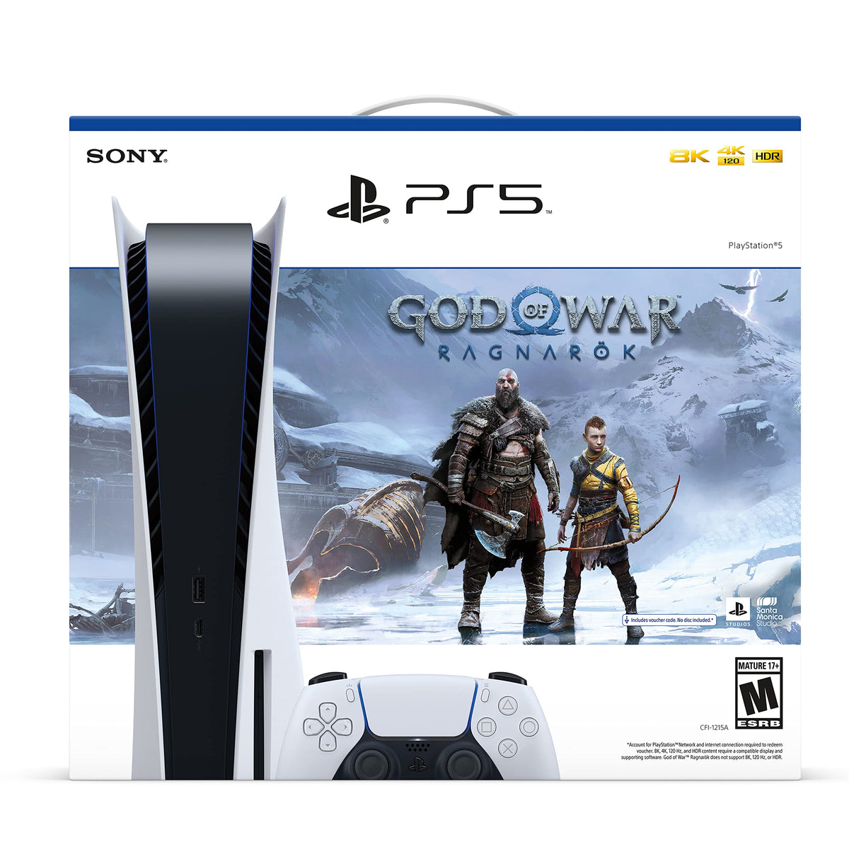 PS5 Disc Version Gaming Console 825GB SSD 4K Blu-ray S4934