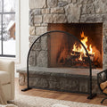 Black Freestanding Fireplace Screen L397922