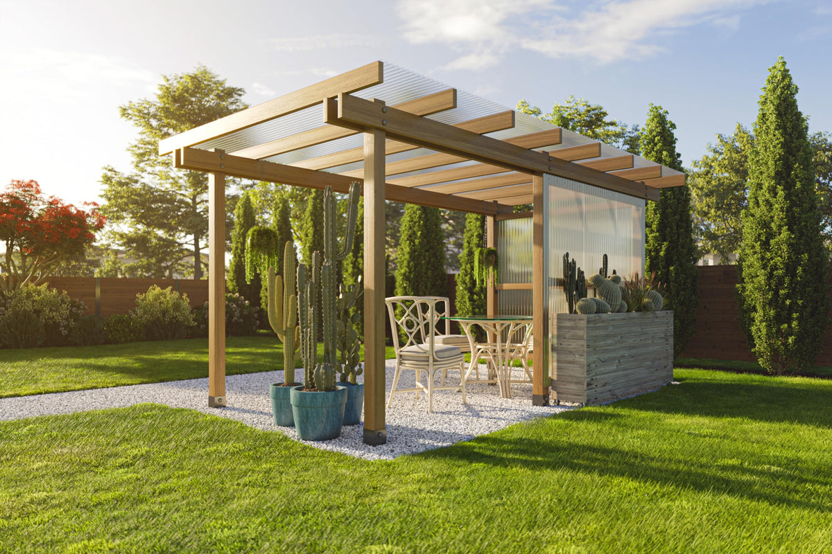 Clear Polycarbonate Roofing Panels 20-Pack 21 in. W x 72 in. L F460054