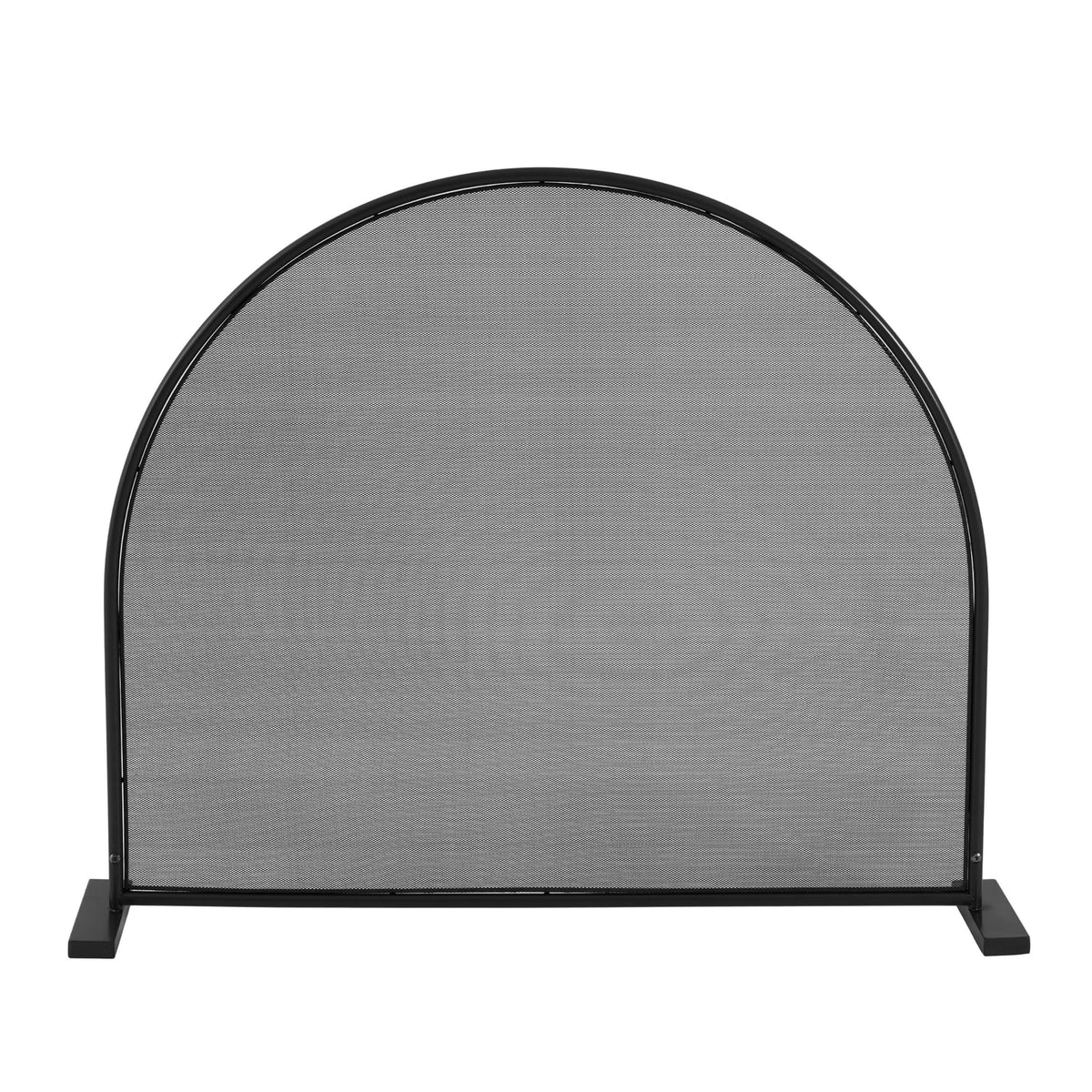 Black Freestanding Fireplace Screen L397922