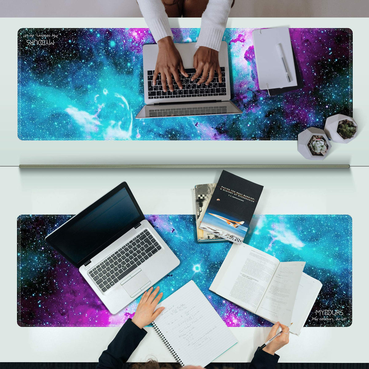 XXL Gaming Mouse Pad 48x16 Inches Fabric Non-Slip Rubber O351
