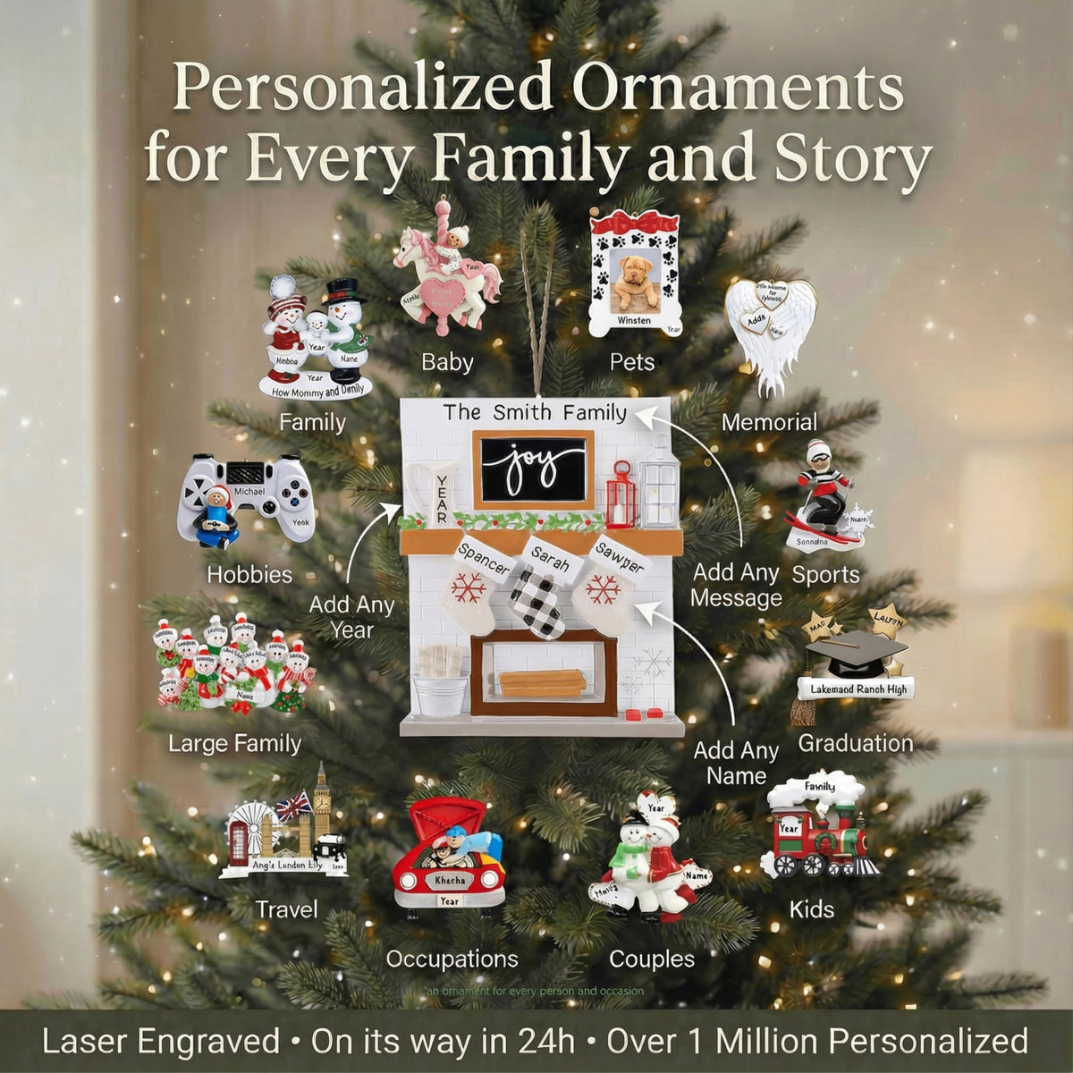 Baby's First Christmas Ornament 2026 D11729